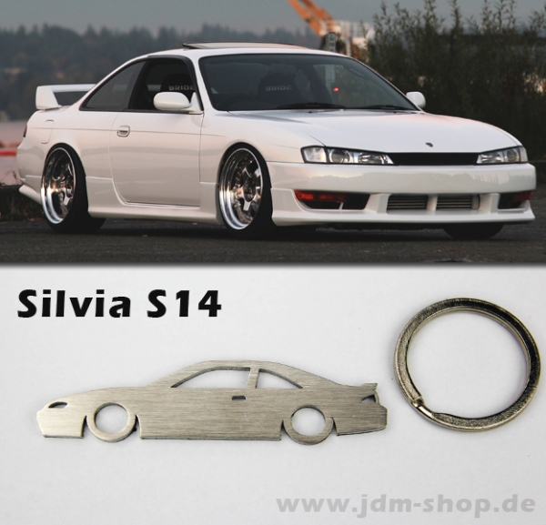 Nissan Silvia S14 Silhoutte Metal Keyring