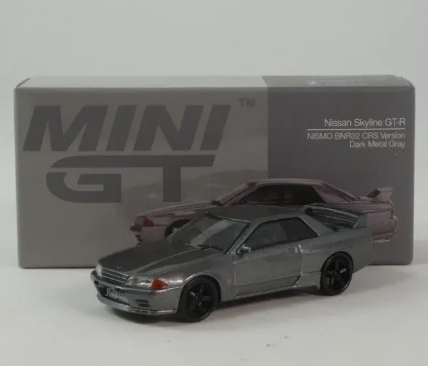 1/64 Nissan Skyline GT-R NISMO BNR32 CRS Version Dark Metal Grey RHD - Mini GT