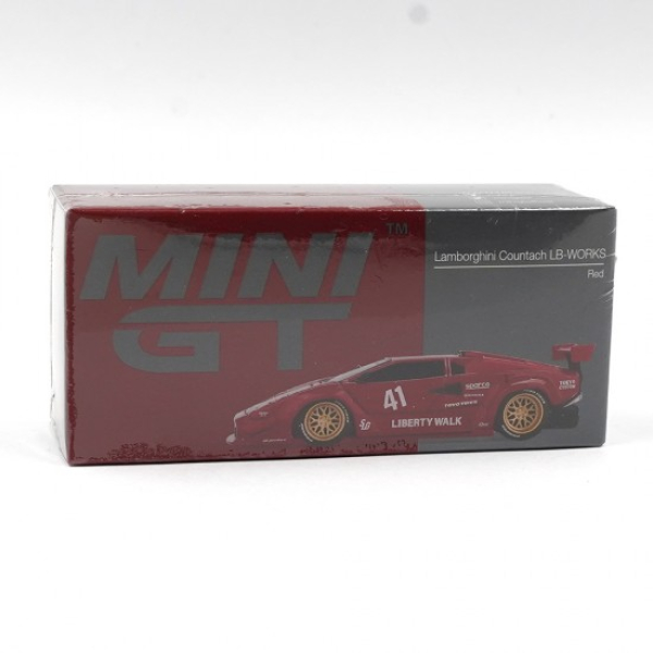 1/64 Lamborghini Countach LB-WORKS Red - Mini GT