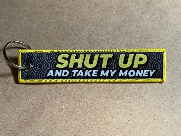 Key Strap Neko Katze gelb shut up and take my money