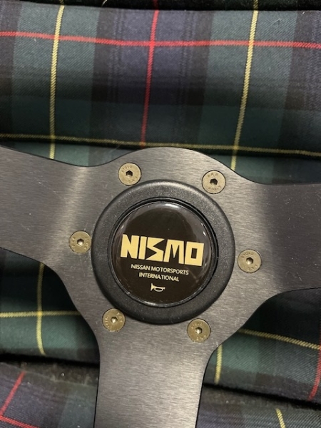 Horn Button Nismo Style Old Logo Gold