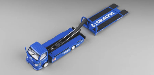 1/64 Custom Tow Truck Metallic Blue Limited Edition - Micro Turbo