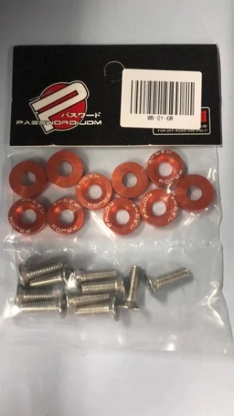 Jdm Fender Washer Motorraum Schrauben 10er Set
