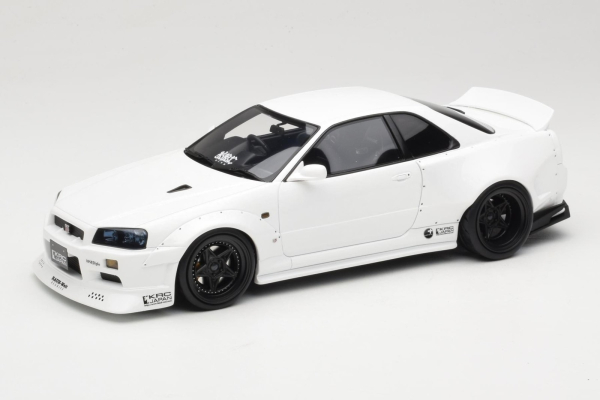 1/18 Nissan Skyline GT-R R34 KRC Body Kit Weiß - Ottomobile