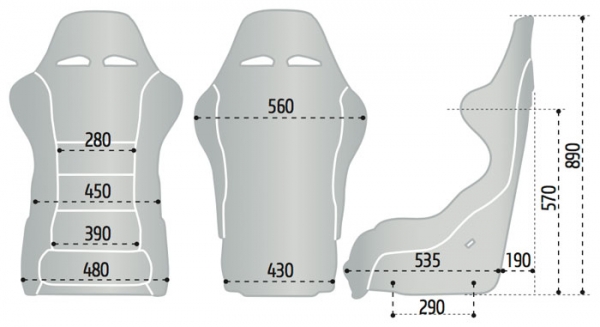 Sparco QRT-C20 Carbon Bucket Seat (FIA)