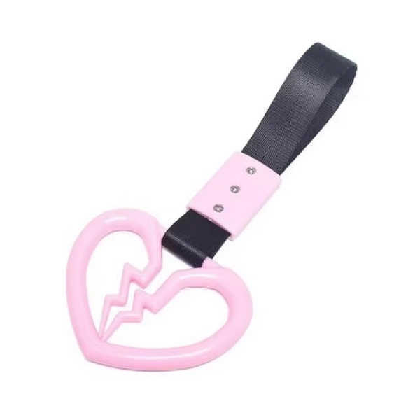 Tsurikawa Broken Heart Pink Strap Black