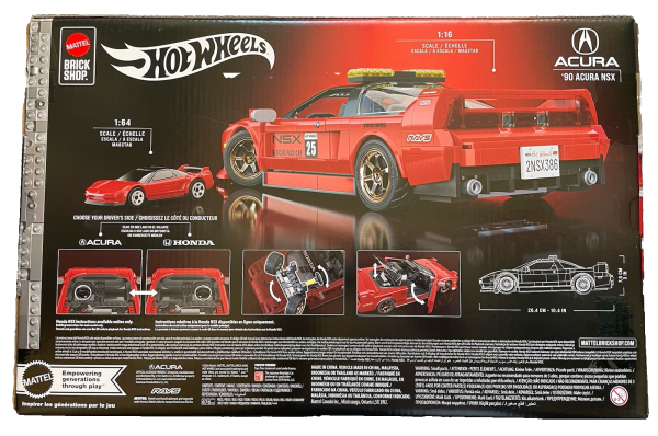 1/16 '90 Acura NSX Bauteil Set Mit 1/64 '90 Acura NSX Modellauto - Hot Wheels