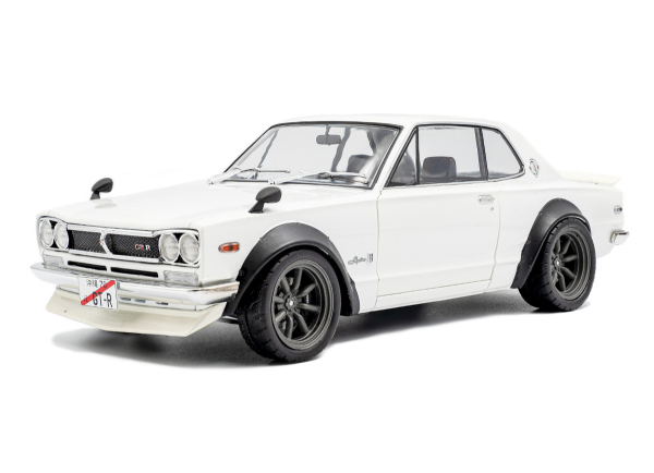 1/18 Nissan Skyline C10 Hakosuka Solido Works Weiß 1970 - Solido