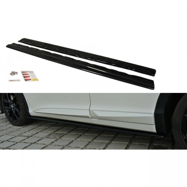 Maxton Honda Civic 14-17 Facelift Side Skirt Add On