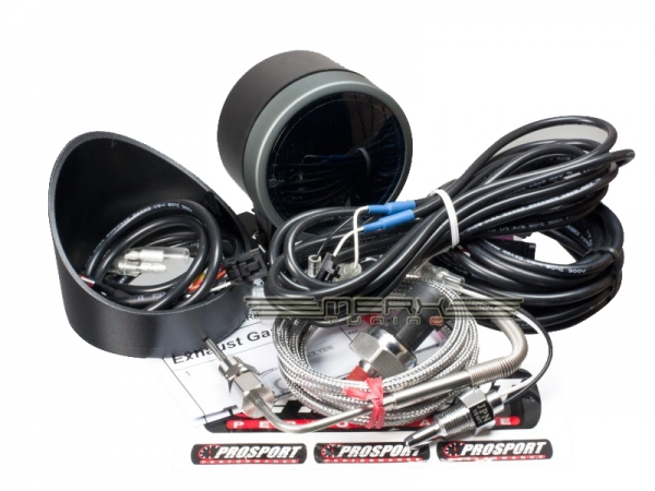 Prosport 4 in 1 60mm Abgastemperatur, Druck, Temperatur, Volt Anzeige