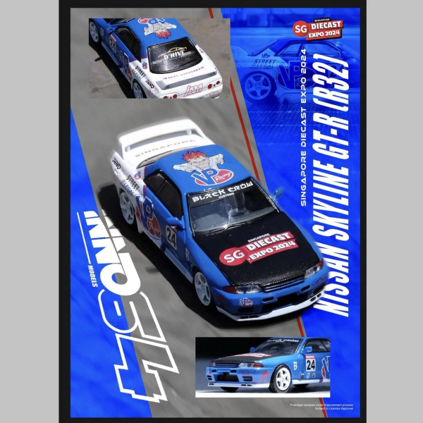 1/64 Nissan R32 GTR Singapore Expo 2024 VP Racing - INNO64
