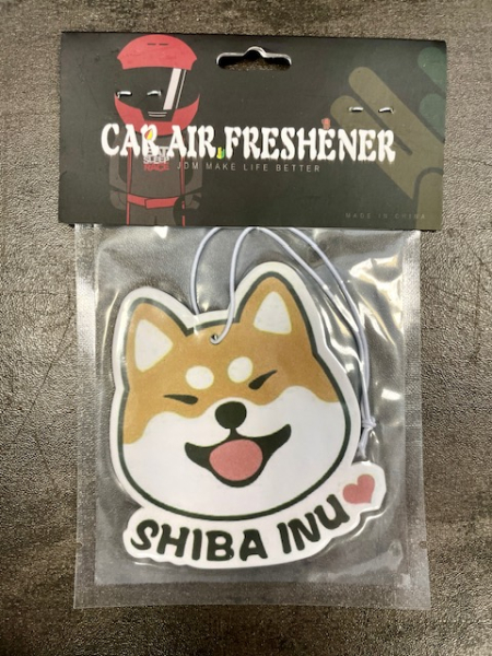 SHIBA INU DOG Car Air Freshener - Jet Ice