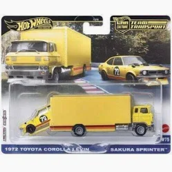 Hot Wheels 1/64  1972 Tyota Corolla Lvin and Sakura Sprinter