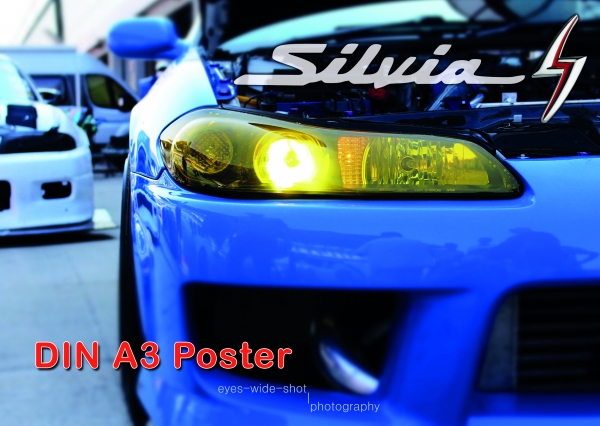 A3 Poster Nissan Silvia S15 Headlight