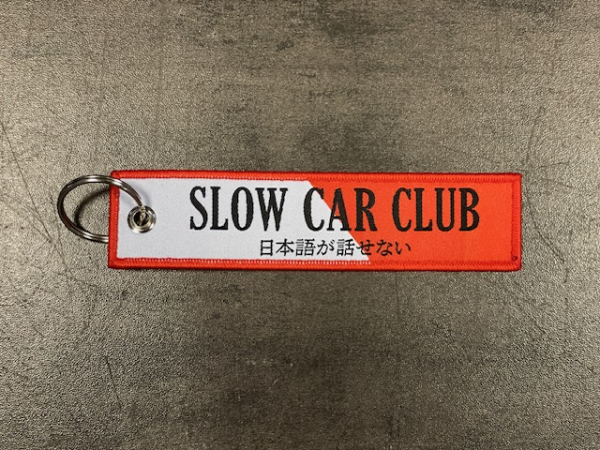 Key Strap Slow Car Club Weiß Rot