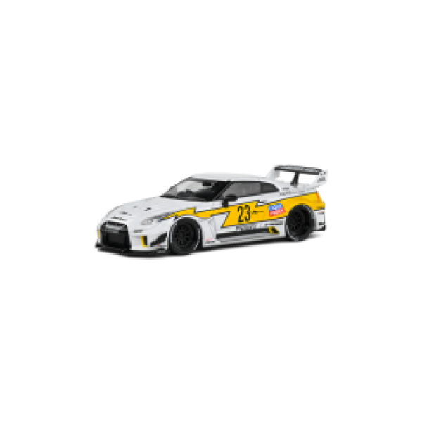 1/43 2019 Nissan GT-R R35 LBWK Silhoutte #23,White -Solido