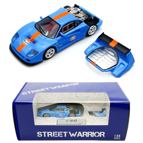 1/64 Ferrari F40 Gulf Baby Blue Limited - Street Warrior