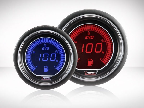 EVO Series Tankanzeige 52mm Rot/Blau