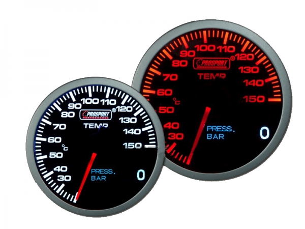 Prosport 2 in 1 Temperatur und Druck 60mm Anzeige