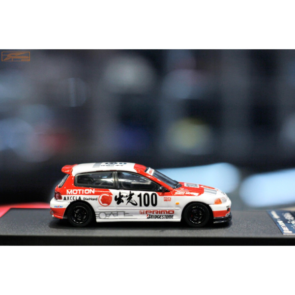 1/64 Honda Civic EG6 #100 Idemitsu White Red - Street Weapon