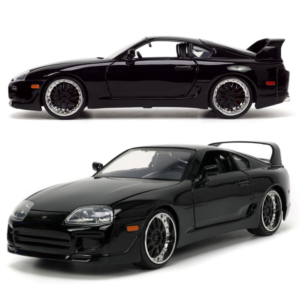 1/24 F&F 1995 Toyota Supra MK4 Schwarz - Jada