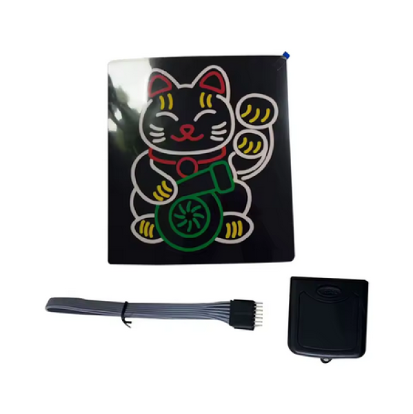 Neko Winke Katze LED Panel Sticker