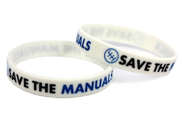 Wristband SAVE THE MANUALS