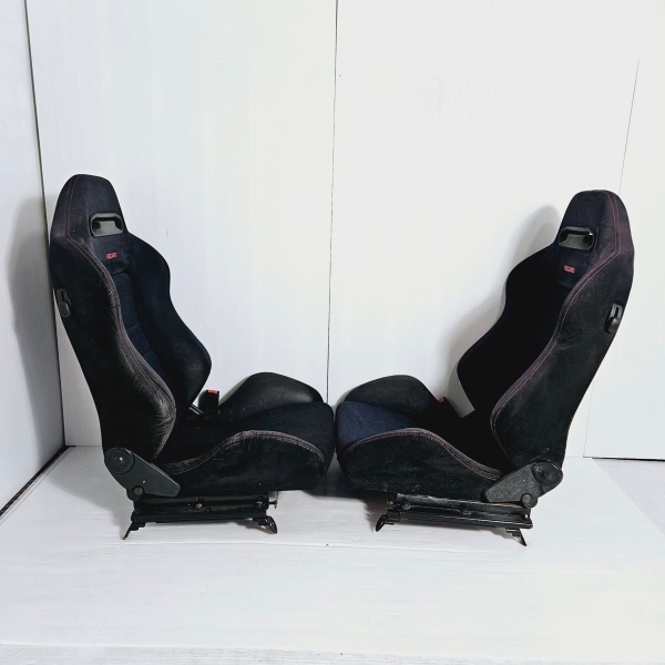 *SOLD* RECARO SR-3 Honda EK9 DC2 TypeR Seats Black Suede Leather