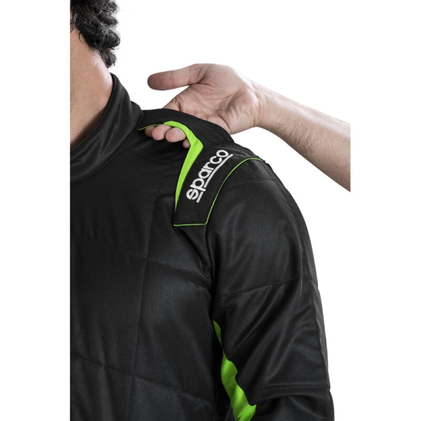 Sparco Sprint Racing Suit Black & Green FIA