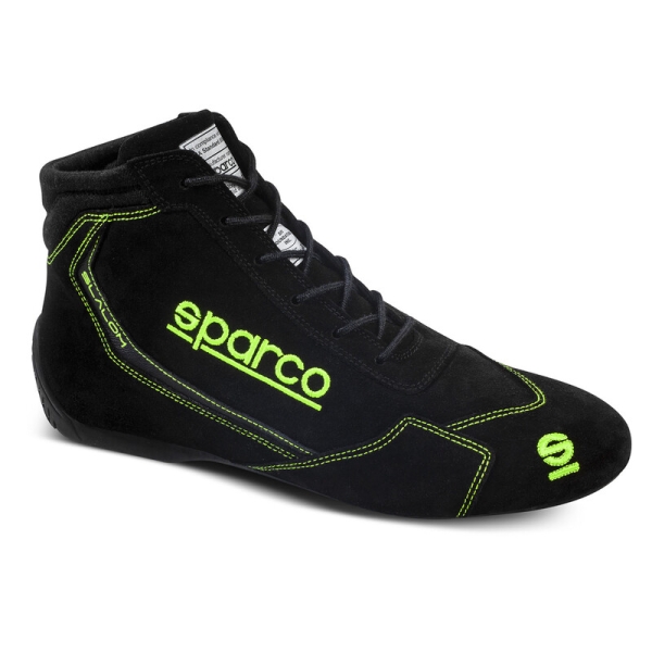 Sparco Slalom Shoes - Black Green FIA