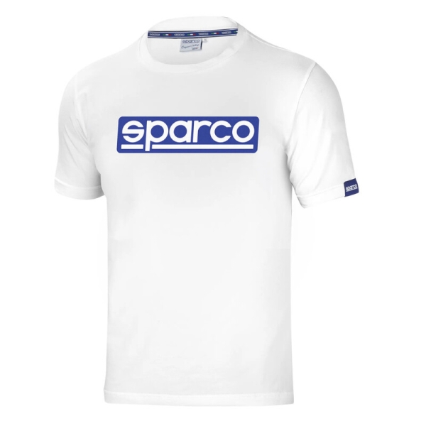 Sparco Original Logo Blue T-Shirt White