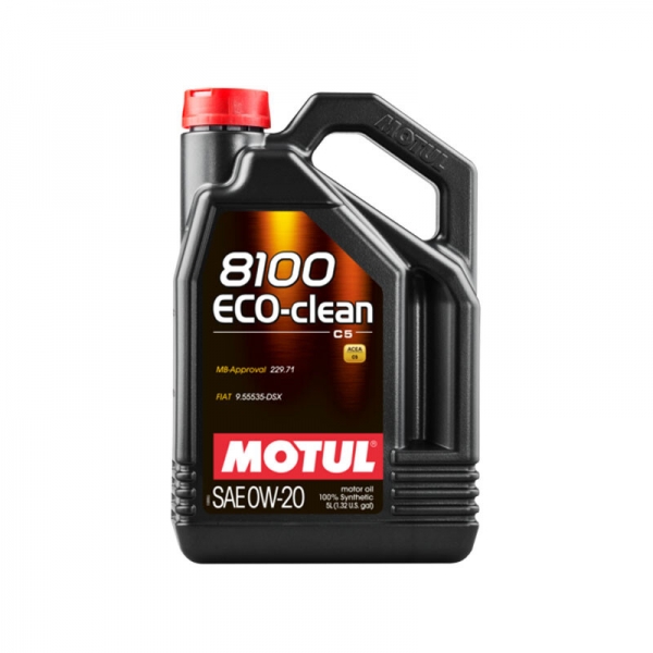 Motul 8100 Eco-Clean 0W20 LL-14 FE+ Motor Öl (BMW, Mini, Alfa Romeo, Fiat, Mercedes) 5L