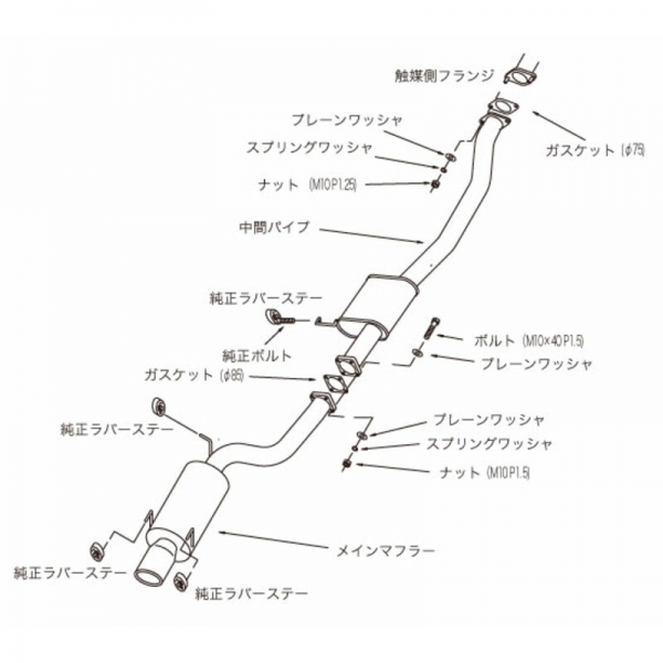 HKS "Silent Hi-Power" Catback for Nissan Skyline R32 GT-R