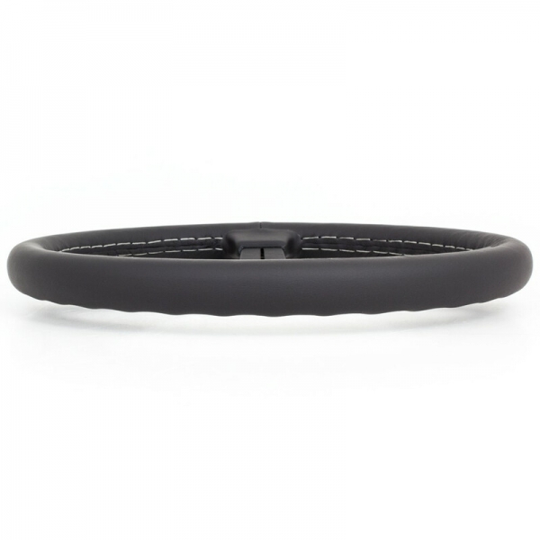 Nardi Classic ND33 Steering Wheel, Black Leather, Black Spokes, Grey Stitching, 40 mm Dish