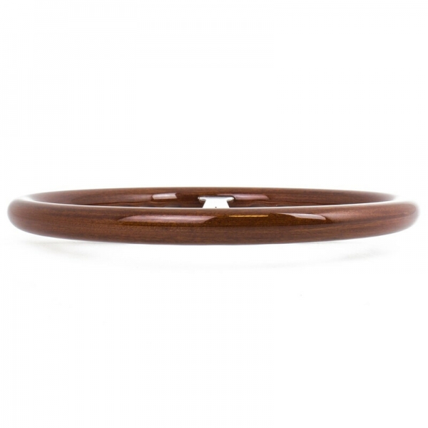 Nardi Classic ND39 ABE Steering Wheel, Wood, Satin Spokes, 45 mm Dish