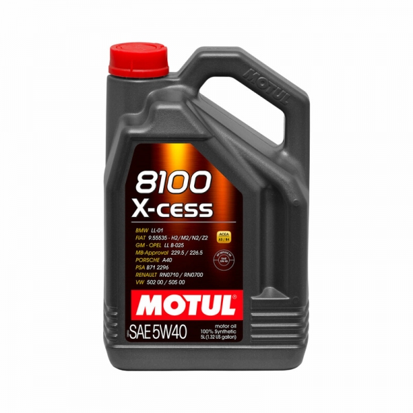 Motul 8100 X-Cess LL-01 5W40 Motor Öl (5L) (BMW, Mercedes, Porsche, VW, GM...)