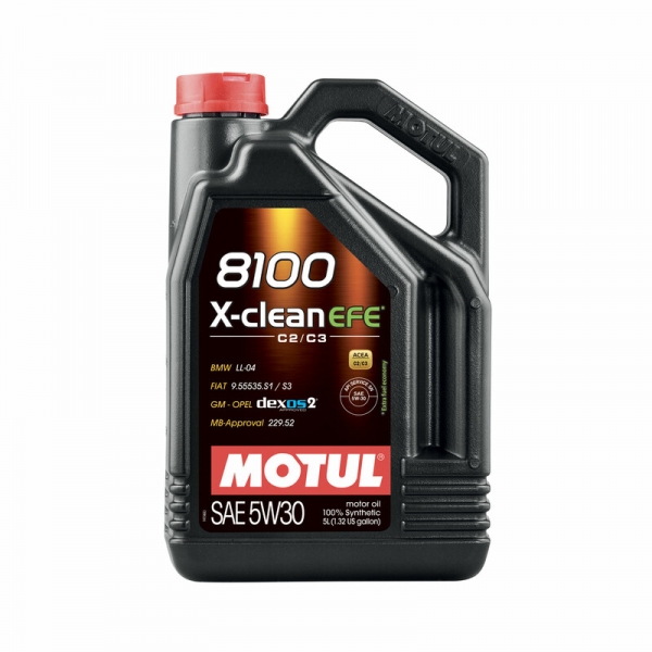 Motul 8100 X-Clean EFE 5W30 Motor Öl (5L) (Mercedes, BMW, Opel, Fiat)
