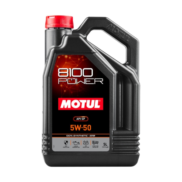 Motul 8100 Power 5W50 Engine Oil (Ford, Cosworth, Caterham...) 5L