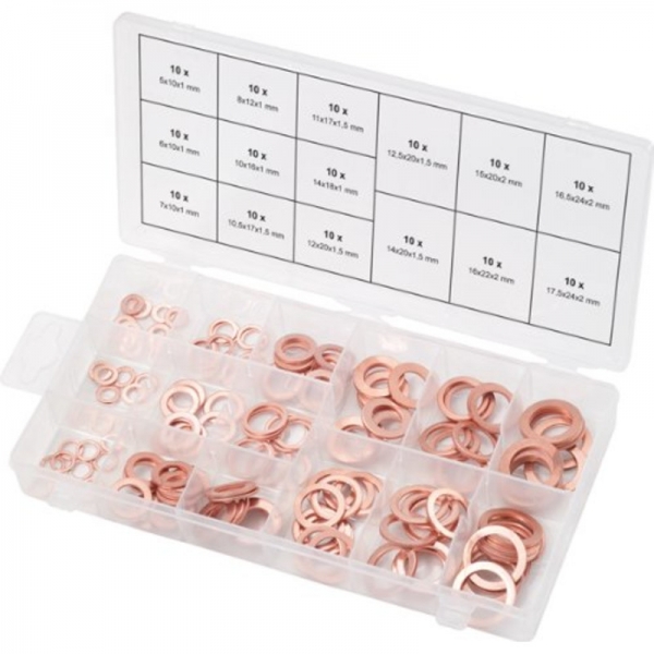 Assortment of 150 Copper Gaskets