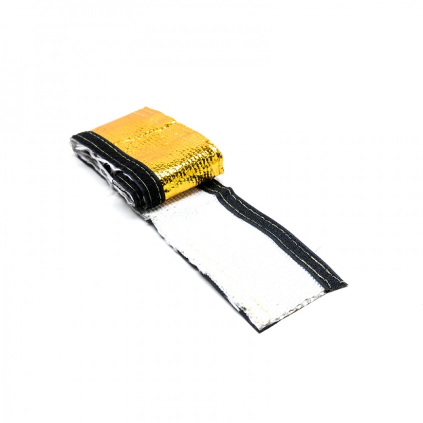 Gold Heat Protective Velcro Sleeve Ø8 to Ø50 mm