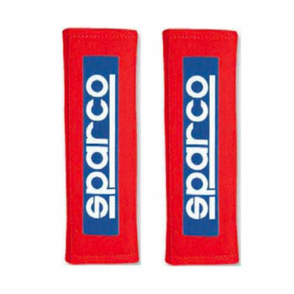 Sparco 2" Seat Belt Shoulder Pads in Red / Blue / Black