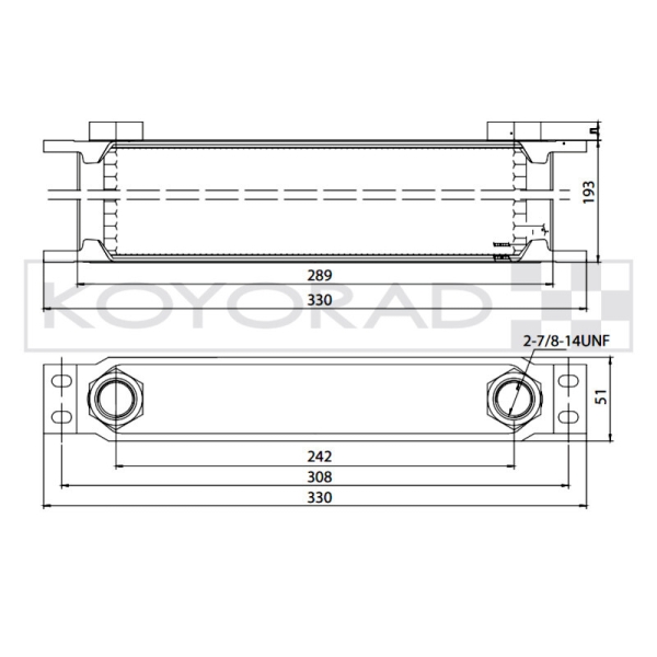 Koyorad 25 Reihen Universal Ol Kühler