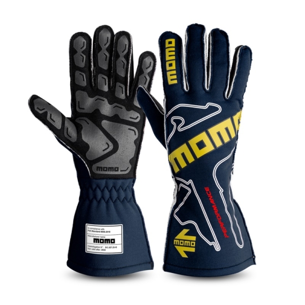 Momo Corsa Performance Gloves Red / Night Navy / White 8-13