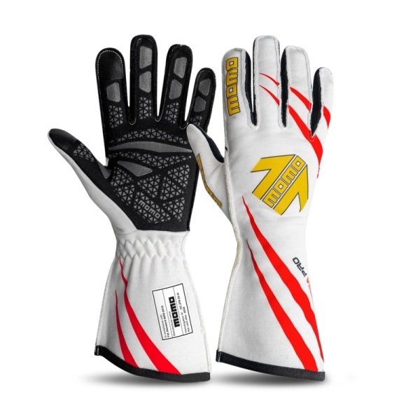 Momo Corsa Pro Gloves White / Red / Night Navy 8-13