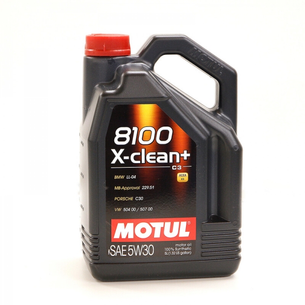 Motul X-Clean + Motor Öl - 5W30 8100 (BMW, Porsche, Mercedes, Volkswagen) 5L