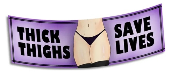 Mini Sticker H*ntai Thick Tighs Purple