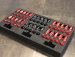 Legal One M14 x 1.25 Aluminium Radmuttern ROT KEGELBUND / LugNuts mit TÜV
