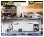 1/64 Audi S4 Quattro / Fleet Flyer Team Transport - Hot Wheels Premium