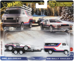 1/64 DMC Delorean / HW Rally Hauler Team Transporter - Hot Wheels Premium