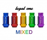 Legal One M12 x 1.25 MIXED Set Aluminium Lug Nuts with TUV Certificate